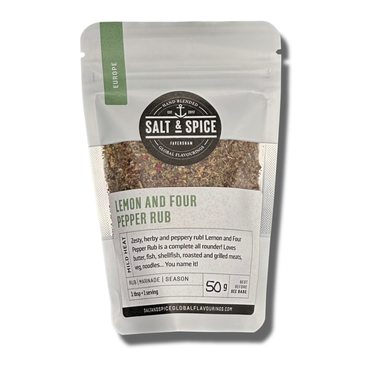 LEMON AND FOUR PEPPER RUB – Saltandspiceonline